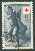 N°1049-1955-FRANCE-CROIX ROUGE-L'ENFANT A L'OIE-15F+5F