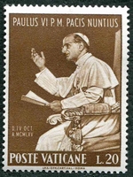 N°0434-1965-VATICAN-PAUL VI-20L-BRUN