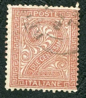 N°0013-1863-ITALIE-2C-BRUN ROUGE
