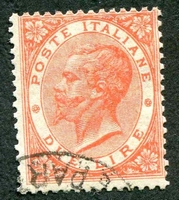 N°0021-1863-ITALIE-VICTOR EMMANUEL II-2L-ROUGE