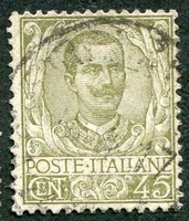 N°0071-1901-ITALIE-VICTOR EMMANUEL III-45C-OLIVE