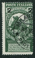 N°0095-1913-ITALIE-SYMBOLE DE LA LIBERTE-SURCH 2C S 5C-VERT