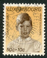 N°0710-1967-LUXEMBOURG-PRINCE GUILLAUME-50C+10C