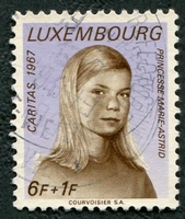 N°0714-1967-LUXEMBOURG-PRINCESSE MARIE-ASTRID-6F+1F