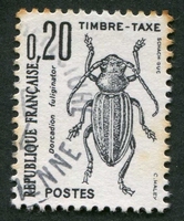 N°104-1982-FRANCE-INSECTE-DORCADION FULIGINATOR-20C