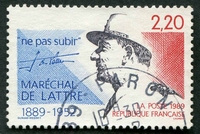 N°2611-1989-FRANCE-MARECHAL DE LATTRE DE TASSIGNY-2F20