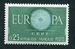 N°1266-1960-FRANCE-EUROPA-25C-VERT 