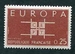 N°1396-1963-FRANCE-EUROPA-25C-BRUN ROUGE 