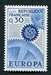 N°1521-1967-FRANCE-EUROPA-30C-BLEU GRIS 