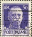 N°0232-1929-ITALIE-ICTOR EMMANUEL III-50C-VIOLET 