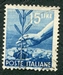 N°0498-1945-ITALIE-PLANTATION D'UN OLIVIER-15L-BLEU 