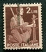 N°0490-1945-ITALIE-ARRACHAGE-2L-BRUN LILAS 