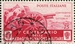 N°0352-1934-ITALIE-ARTILLERIE-75C-ROSE CARMINE 