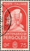 N°0411-1937-ITALIE-PERGOLESE-75C-ROSE ROUGE 