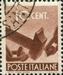 N°0481-1945-ITALIE-BRIS DE CHAINE-10C-BRUN ROUGE 