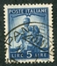 N°0493-1945-ITALIE-FAMILLE ET JUSTICE-5l-bleu 