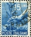 N°0498-1945-ITALIE-PLANTATION OLIVIER-15L-BLEU 