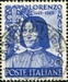 N°0547-1949-ITALIE-LAURENT DE MEDICIS-20L-BLEU VIOLET 