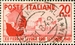 N°0548-1949-ITALIE-13E FOIRE DU LEVANT-BARI-20L-ROUGE 