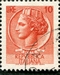 N°0711-1955-ITALIE-MONNAIE SYRACUSAINE-10L-VERMILLON 
