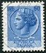 N°0718-1955-ITALIE-MONNAIE SYRACUSAINE-60L-BLEU 