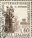 N°0799-1959-ITALIE-40E ANNIV ORGANIS TRAVAIL-60L BRUN 