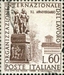 N°0799-1959-ITALIE-40E ANNIV ORGANIS TRAVAIL-60L-BRUN 