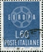 N°0805-1959-ITALIE-EUROPA-60L-BLEU GRIS 