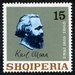 N°1093-1968-ALBANIE-KARL MARX-PROFIL-15Q 