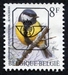 N°PRE831P-1992-BELGIQUE-OISEAU-MESANGE CHARBONNIERE-8F 