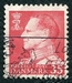 N°0421-1963-DANEMARK-FREDERIC IX-35-ROUGE CARMINE 