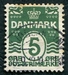 N°0210-1933-DANEMARK-5-VERT JAUNE 