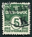 N°0210-1933-DANEMARK-5-VERT JAUNE 