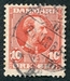 N°0043-1904-DANEMARK-ROI CHRISTIAN IX-10-ROUGE 