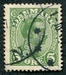 N°0073-1913-DANEMARK-ROI CHRISTIAN X-5-VERT JAUNE 