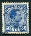 N°0142-1921-DANEMARK-ROI CHRISTIAN X-30-BLEU 