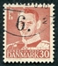 N°0321A1948-DANEMARK-ROI FREDERIC IX-30-ROUGE BRUN 
