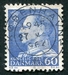 N°0403-1961-DANEMARK-FREDERIC IX-60-BLEU 