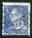 N°0403-1961-DANEMARK-FREDERIC IX-60-BLEU 