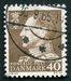 N°0422-1963-DANEMARK-FREDERIC IX-40-BRUN 