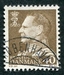 N°0422-1963-DANEMARK-FREDERIC IX-40-BRUN 