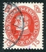 N°0201-1930-DANEMARK-ROI CHRISTIAN X-15-ROUGE 