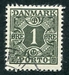 N°27-1934-DANEMARK-1 ORE-NOIR VERDATRE 