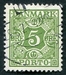 N°29-1934-DANEMARK-5 ORE-VERT JAUNE 