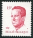 N°2202-1986-BELGIQUE-ROI BAUDOIN 1ER-13F-ROUGE CARMINE 