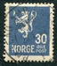 N°0118-1926-NORVEGE-LION-30-BLEU 