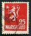 N°0099-1922-NORVEGE-LION-25-ROUGE 