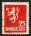 N°0099-1922-NORVEGE-LION-25-ROUGE 