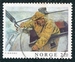 N°0931-1987-NORVEGE-TABLEAU-TEMPETE EN MER-C.KROGH-2K70 