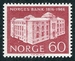 N°0498-1966-NORVEGE-BANQUE NATIONALE-60-CARMIN 